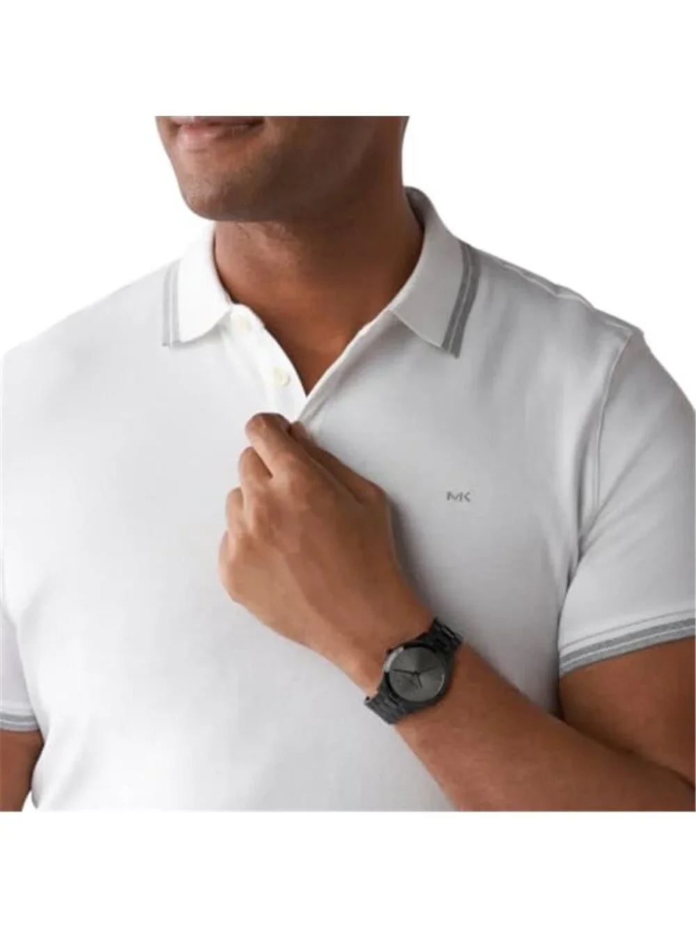 Oversized Slim Runway Men's Watch, Stainless Steel Watch for Men